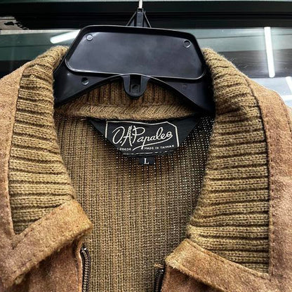 vintage cowhide leather jacket