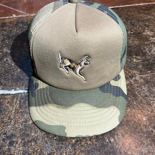 Vintage camo Winchester deer hat