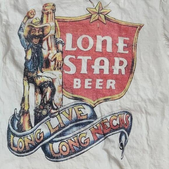 Lone Star Beer PreOwned Small Graphic Tshirt