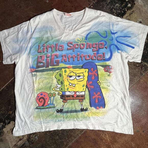 Little Sponge Big Attitude Preowned 2XL Band T-shirt