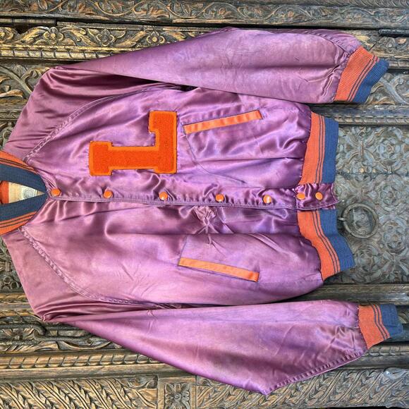 Vintage 1950s Landry HS Football Champs snap up jacket