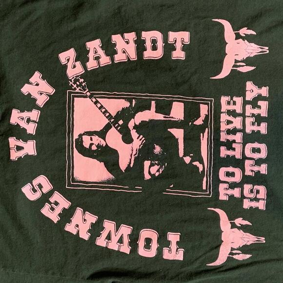 Townes Van zandt  Preowned Large T-shirt