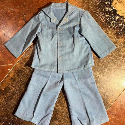 Kids 60s/70s vintage denim 2 piece set