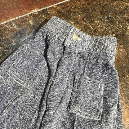 Kids 2T 60s/70s vintage denim blue boys suit