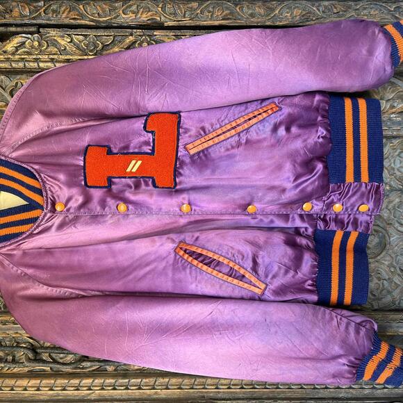Vintage 1950s Landry HS Letter snap up jacket