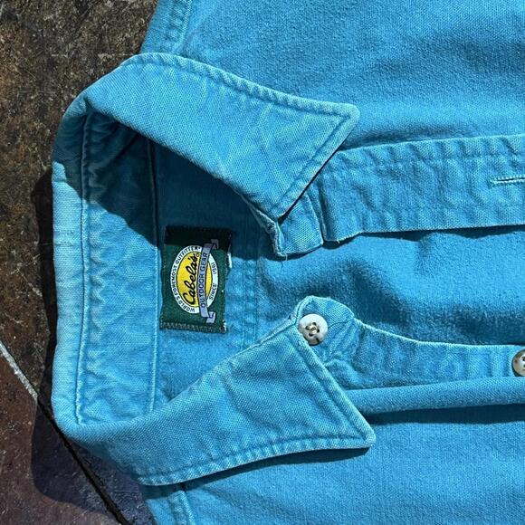 Teal Cabelas Button down shirt preowned Large