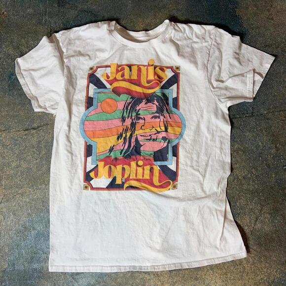 Janis Joplin PreOwned Large Graphic Band Tshirt