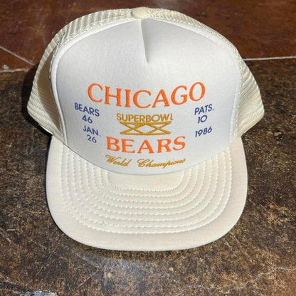 Vintage 1986 Chicago bears Super Bowl world champions hat