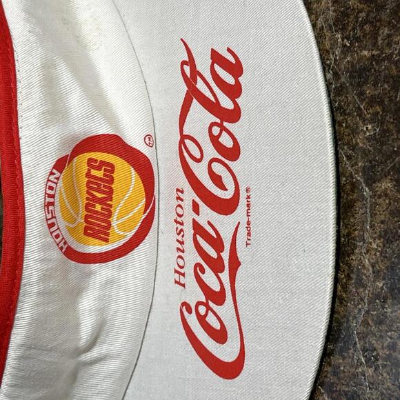 Vintage Houston rockets Coca-Cola adjustable visor