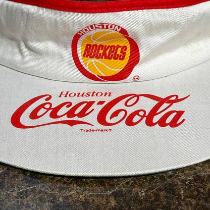 Vintage Houston rockets Coca-Cola adjustable visor