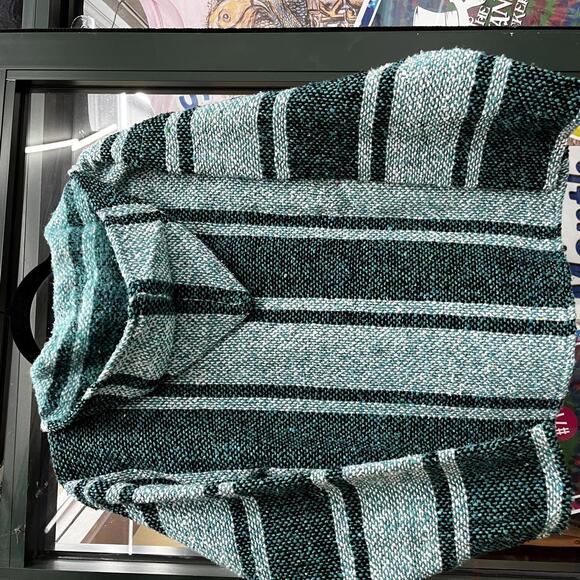 Small Blue preowned Baja poncho Hoodie