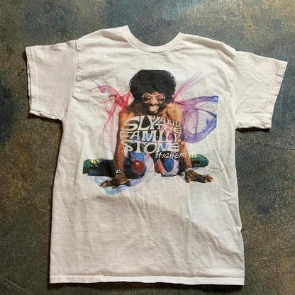 Sly & The Family Stone Medium Graphic Preowned T-shirt