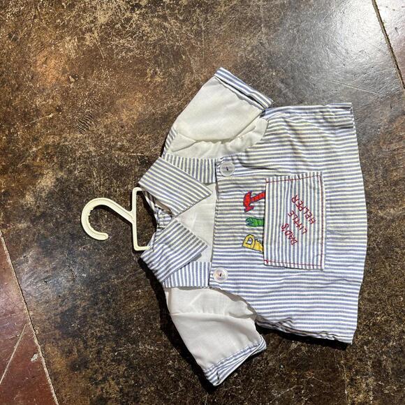 Vintage “dads little helper” baby blouse