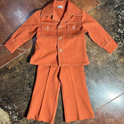 Kids 3T vintage orange suit