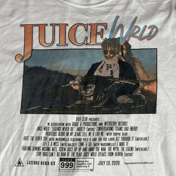 Juice World preowned XLarge Band T-shirt
