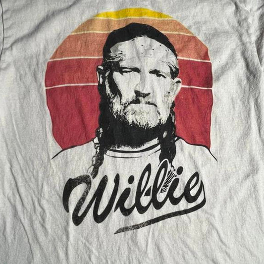 Willie Nelson Preowned Medium Band T-shirt