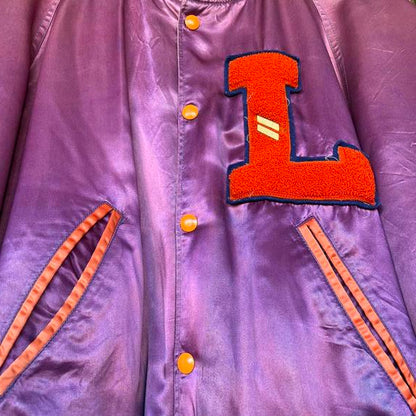 Vintage 1950s Landry HS Letter snap up jacket