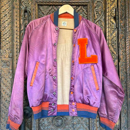 Vintage 1950s Landry HS Football Champs snap up jacket