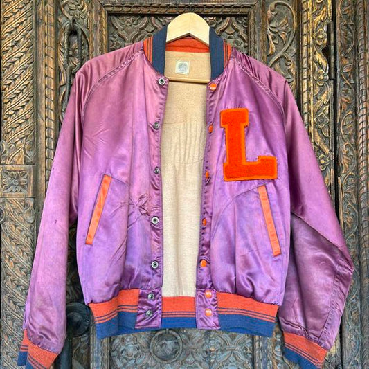 Vintage 1950s Landry HS Football Champs snap up jacket