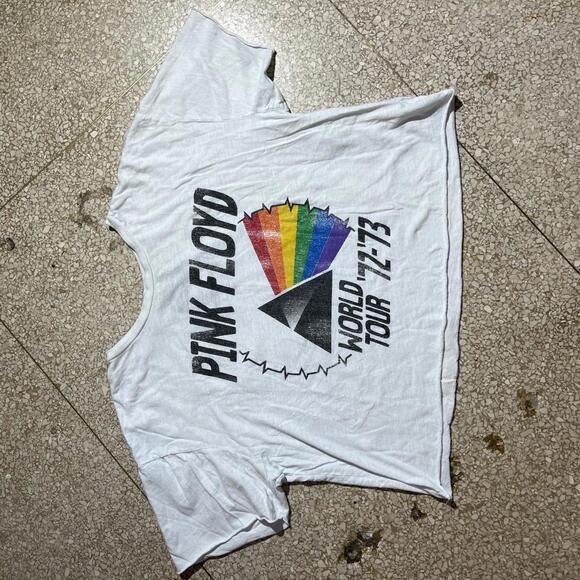 Pink Floyd crop top Small PreOwned Graphic T-Shirt