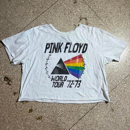Pink Floyd crop top Small PreOwned Graphic T-Shirt
