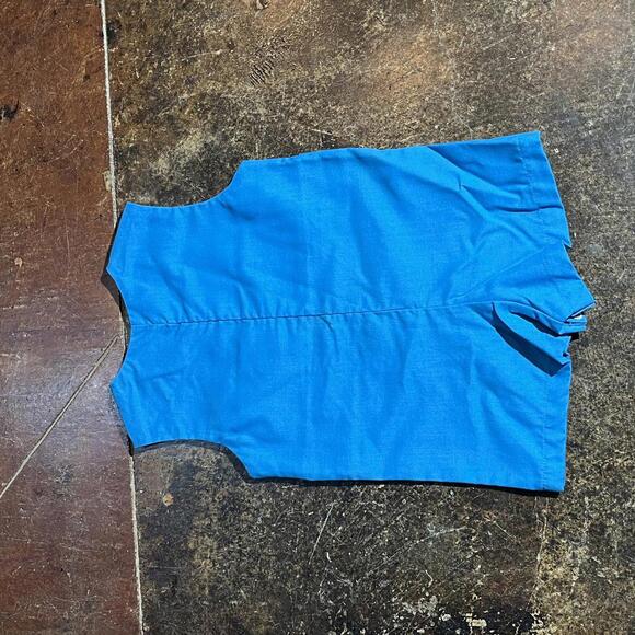 Vintage Blue Baby Romper