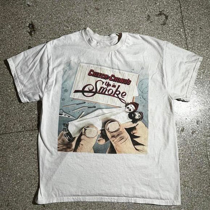 Cheech Chong Preowned Large Band T-shirt