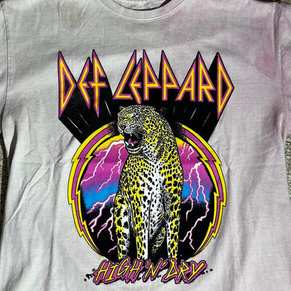 Def Leppard Preowned Large Band T-shirt