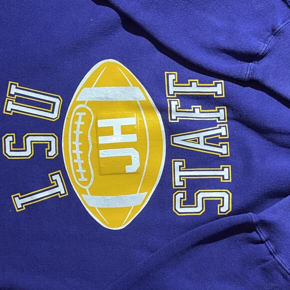 LSU staff pullover XL