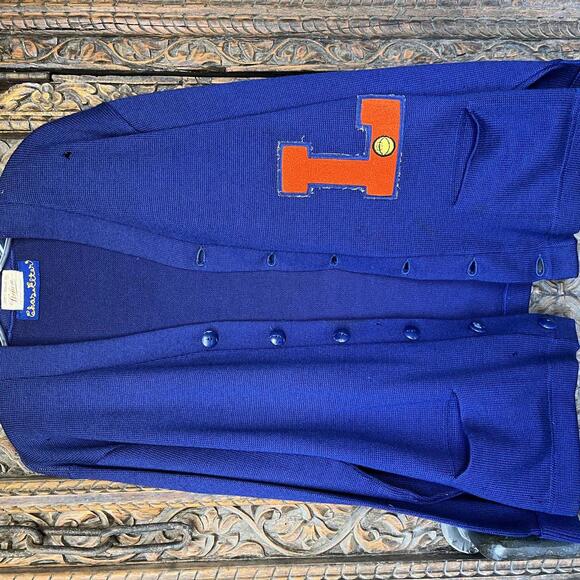 Vintage 1950s Landry HS Wool Basketball Letter Sweater