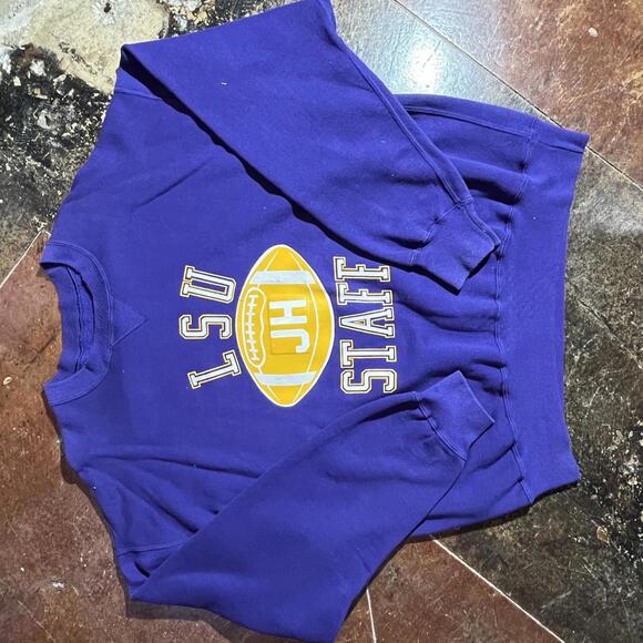 LSU staff pullover XL