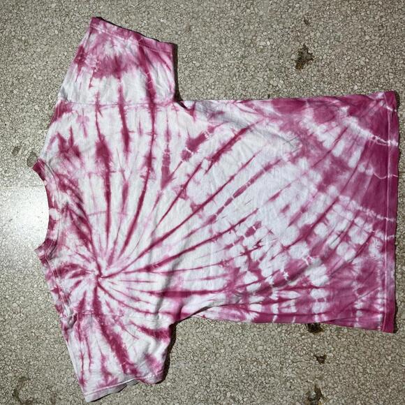 ACDC pink tiedye PreOwned Small Band TShirt