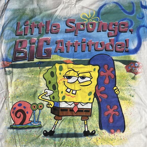 Little Sponge Big Attitude Preowned 2XL Band T-shirt