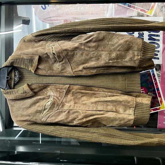 vintage cowhide leather jacket