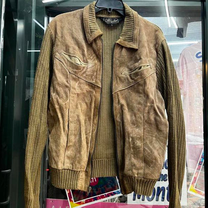 vintage cowhide leather jacket