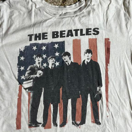The Beatles Preowned Large Band T-shirt