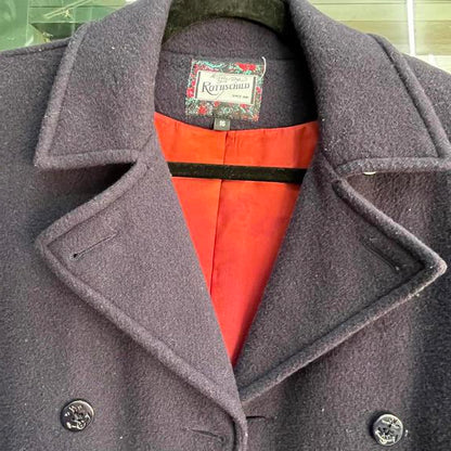 Vintage Rothschild navy coat